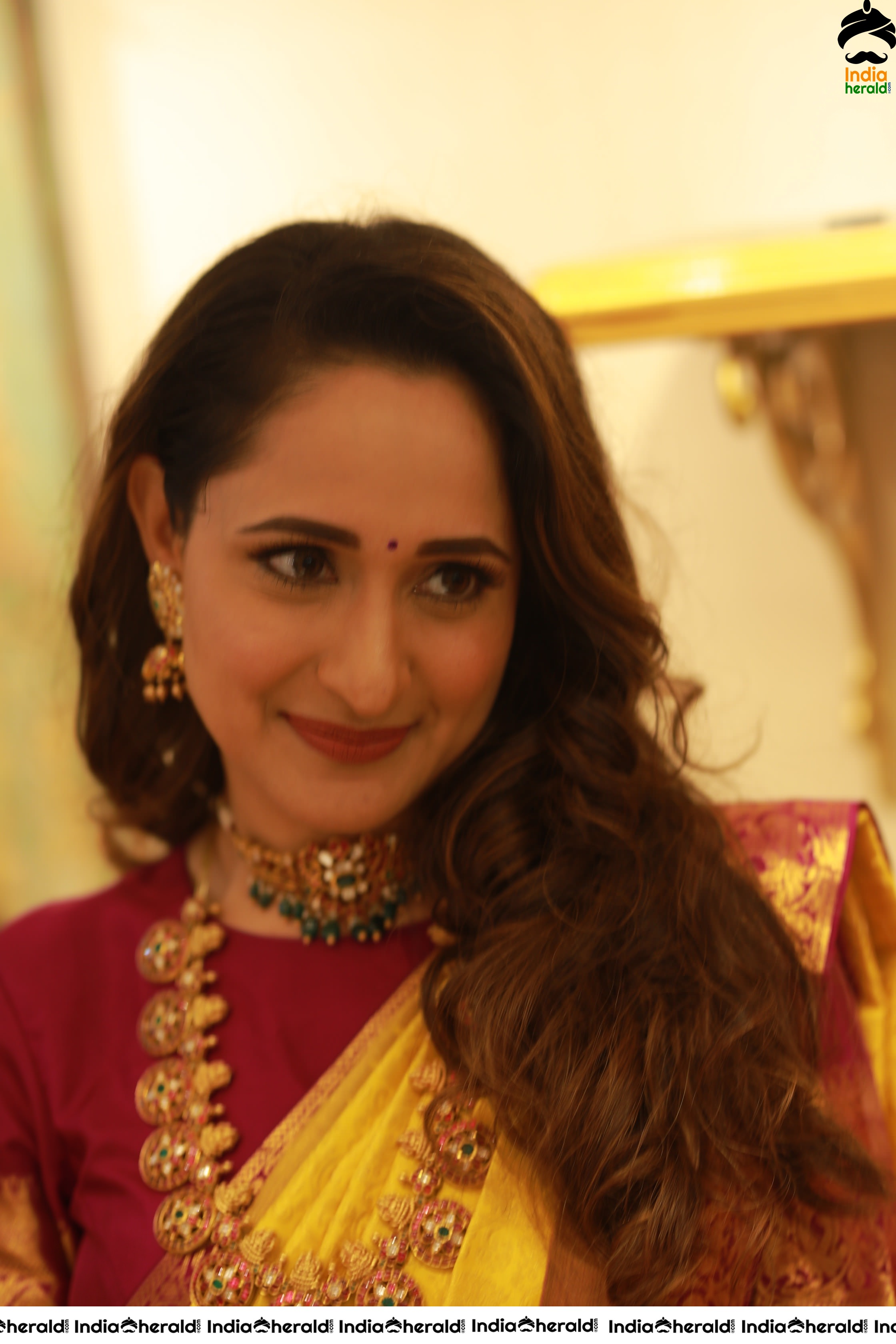 Pragya Jaiswal Solo HD Shots at Jewellery Shop Opening Set 1