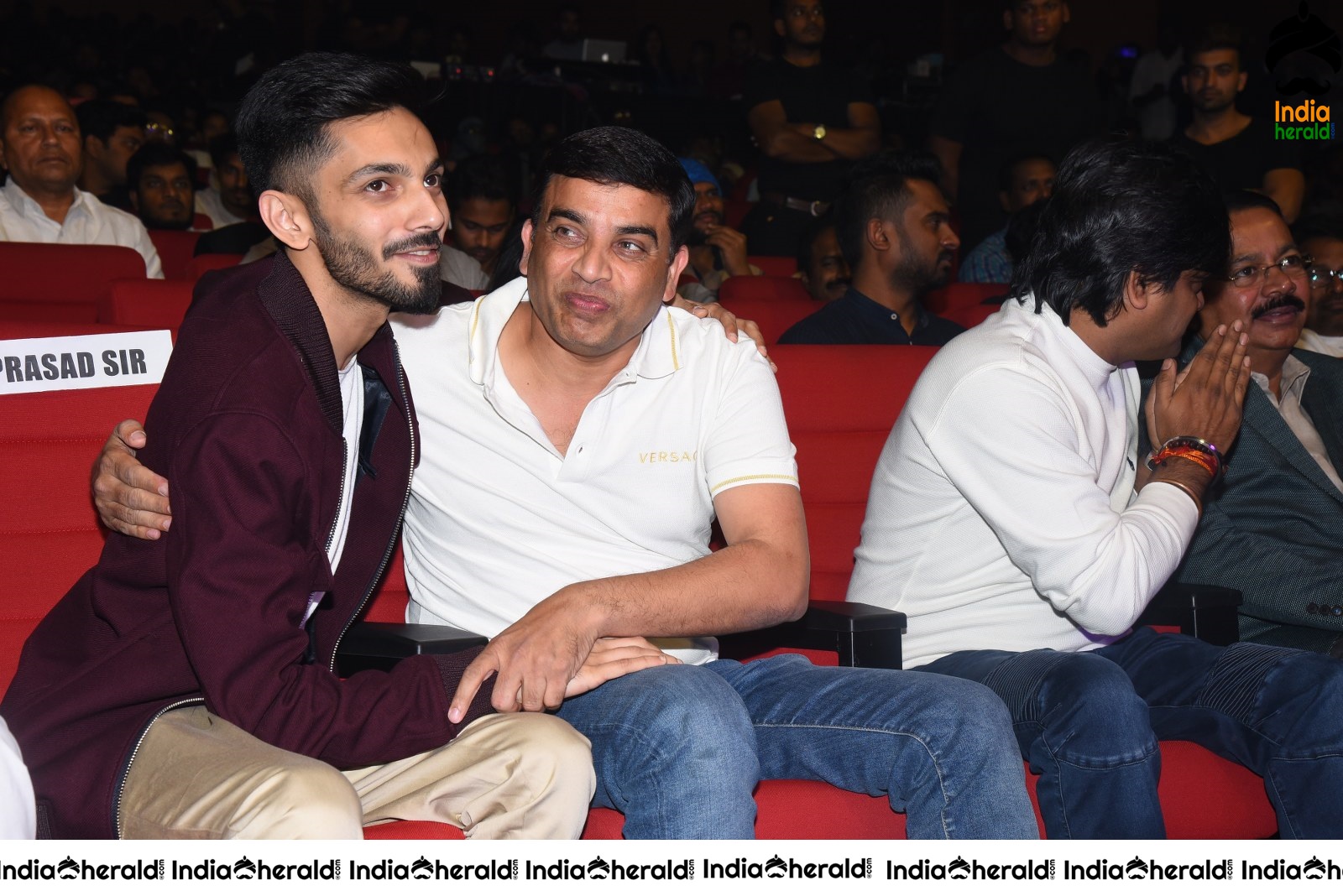 Producer Dil Raju hugs Music Composer Anirudh