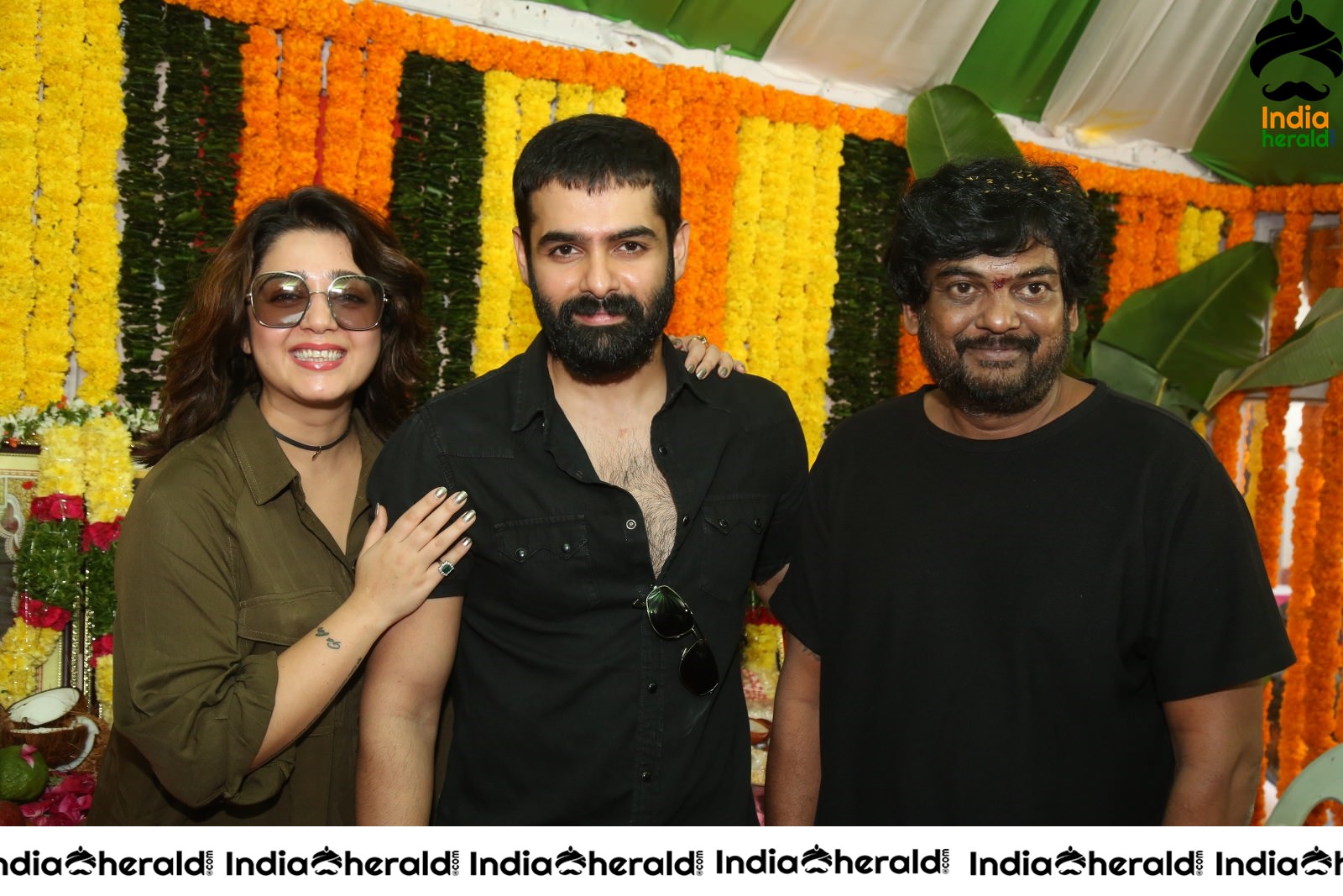 Ram Pothineni with Charmee and Director Puri Jagannadh Set 1