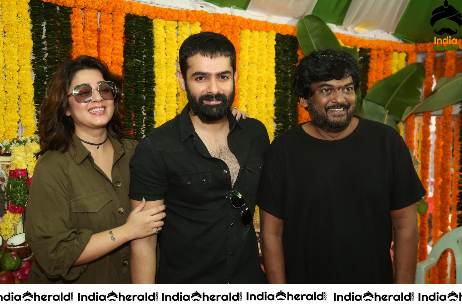 Ram Pothineni with Charmee and Director Puri Jagannadh Set 1