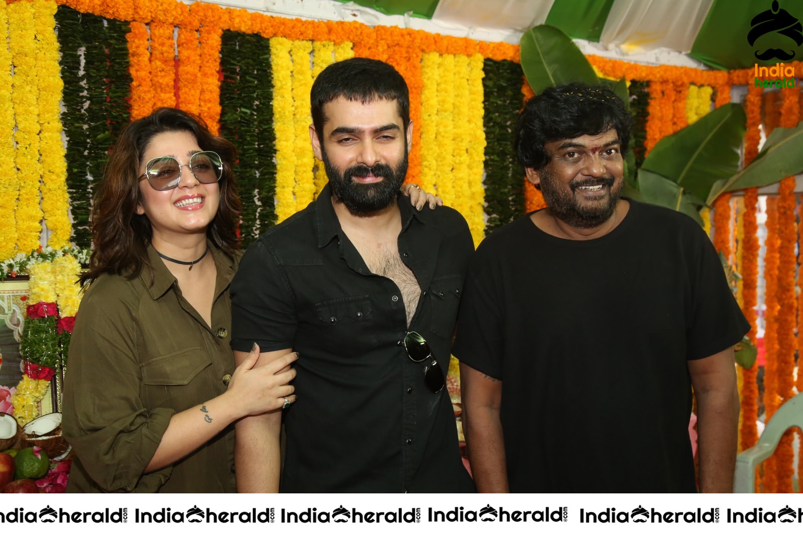 Ram Pothineni with Charmee and Director Puri Jagannadh Set 1