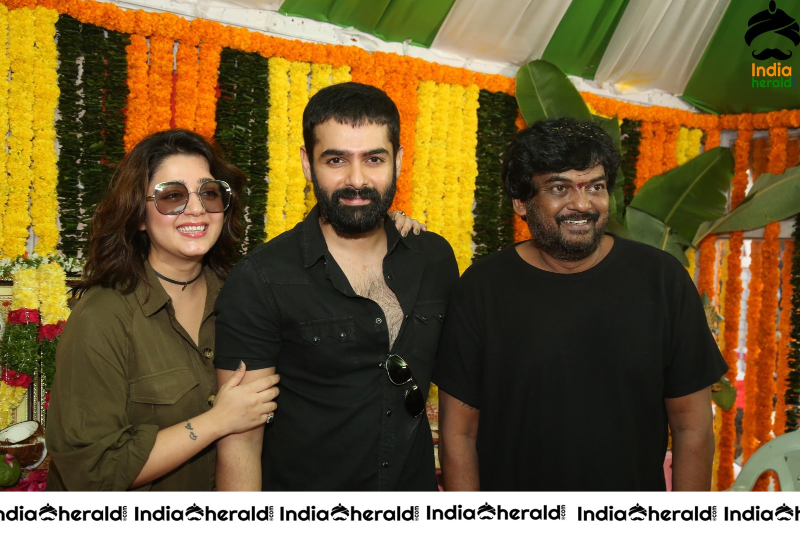 Ram Pothineni with Charmee and Director Puri Jagannadh Set 1