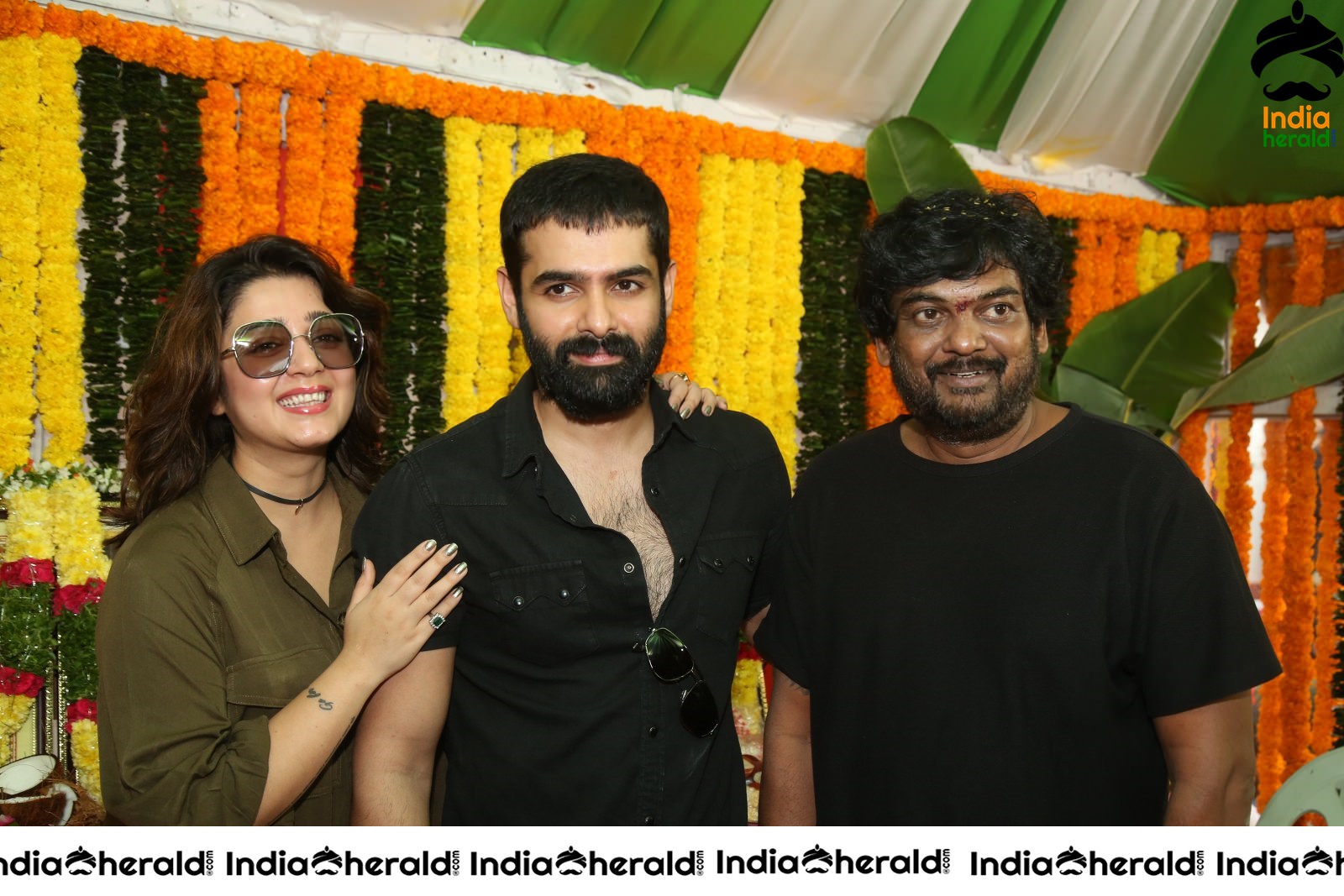 Ram Pothineni with Charmee and Director Puri Jagannadh Set 2