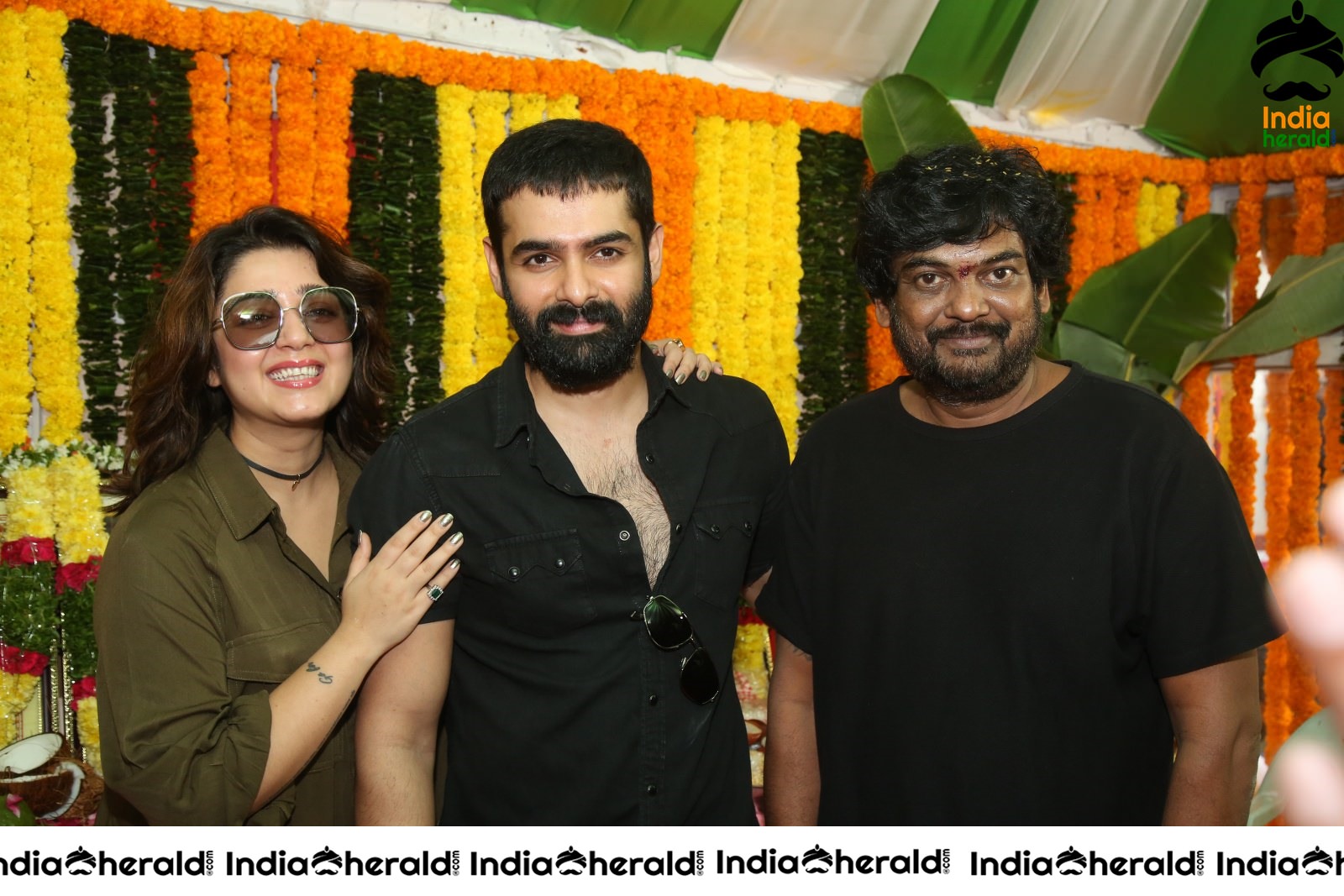 Ram Pothineni with Charmee and Director Puri Jagannadh Set 2