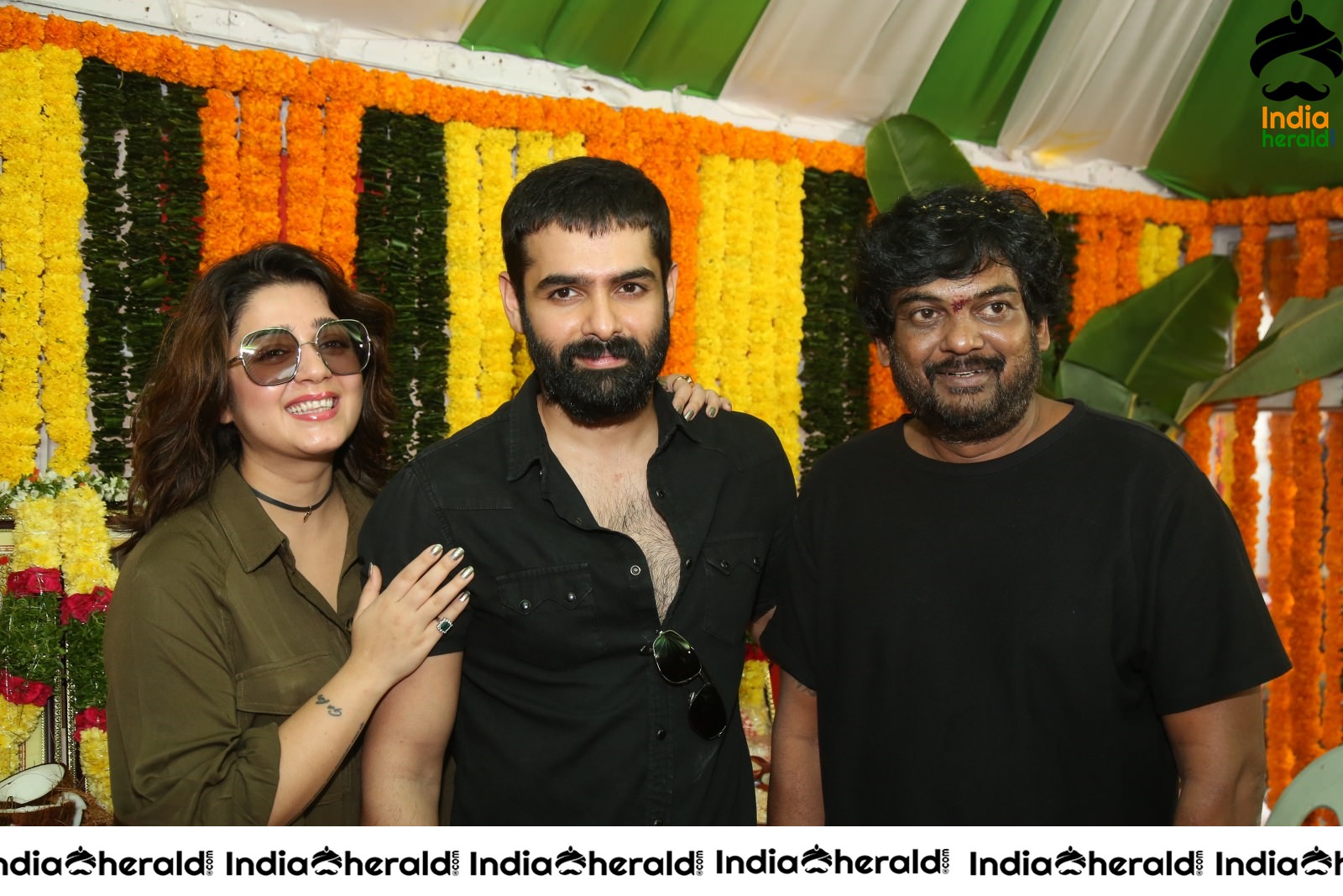 Ram Pothineni with Charmee and Director Puri Jagannadh Set 2