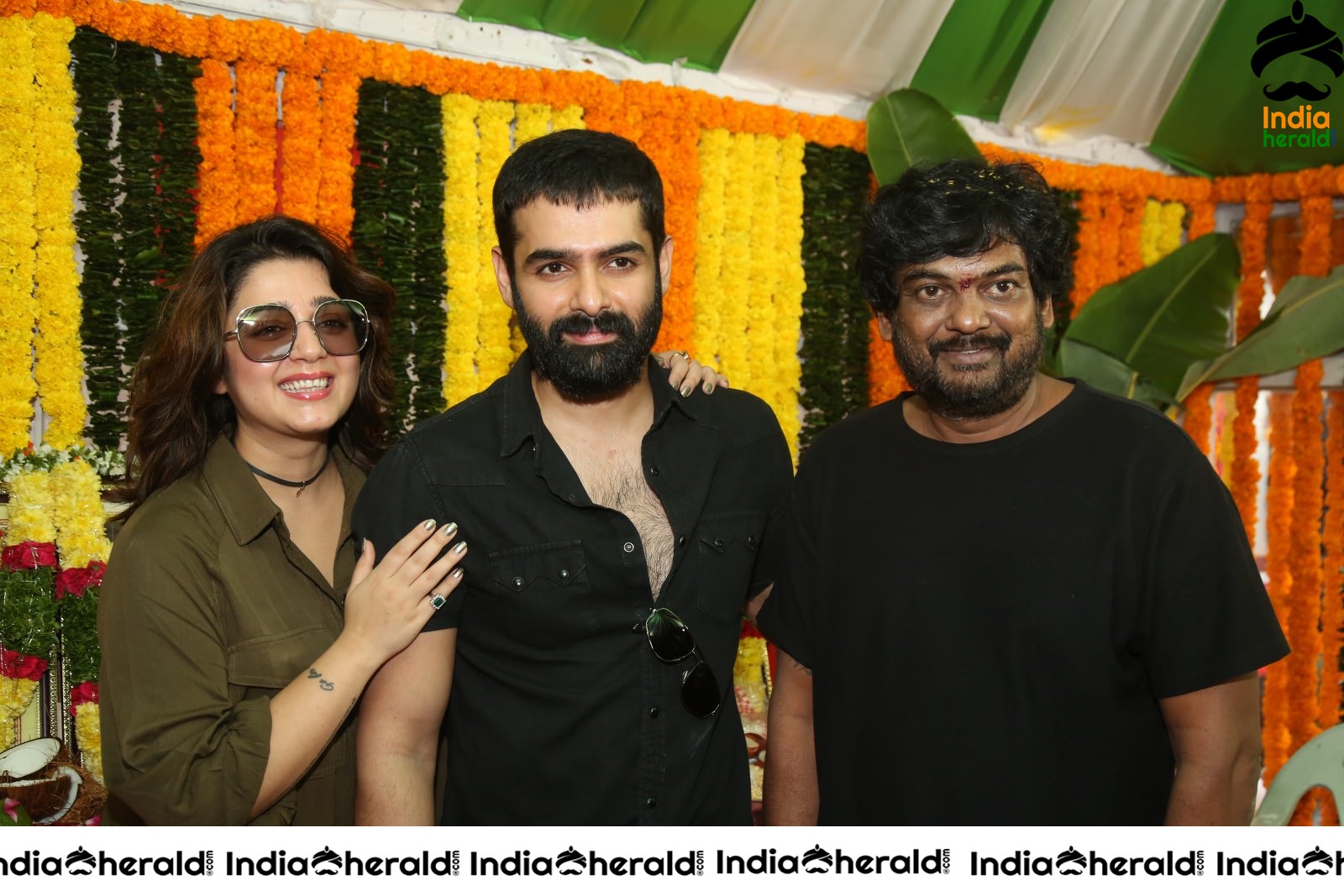 Ram Pothineni with Charmee and Director Puri Jagannadh Set 2