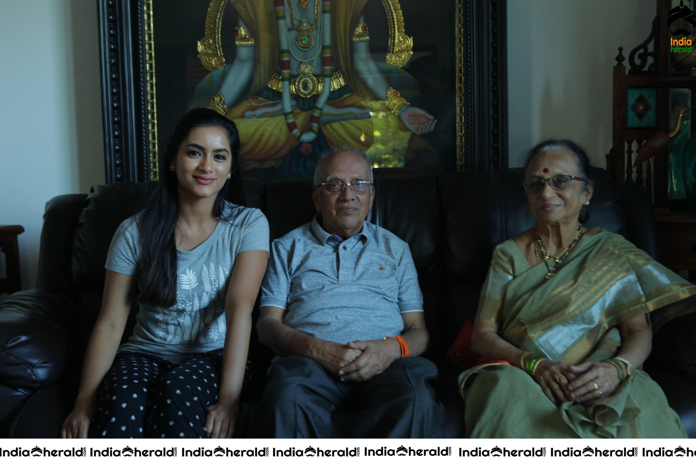 Senior Director SINGEETHAM garu at VALLIDHARI MADHYA movie sets STILLS Set 2