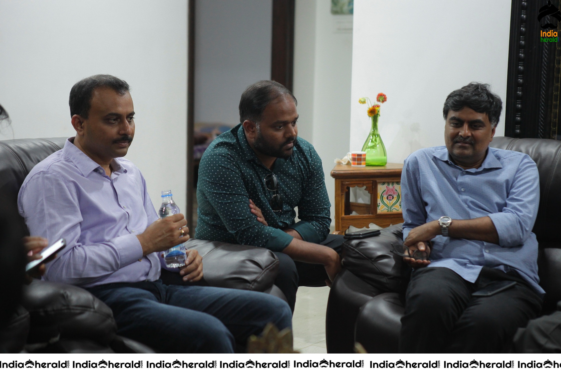 Senior Director SINGEETHAM garu at VALLIDHARI MADHYA movie sets STILLS Set 5