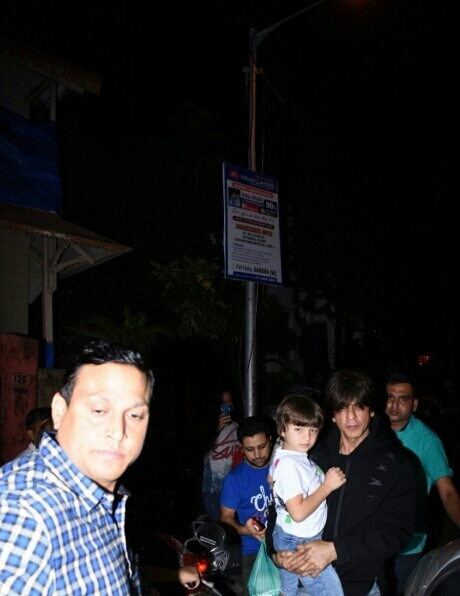 Shah Rukh Khan Spotted With His Son AbRam Khan