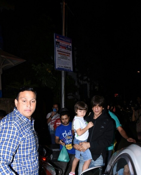 Shah Rukh Khan Spotted With His Son AbRam Khan