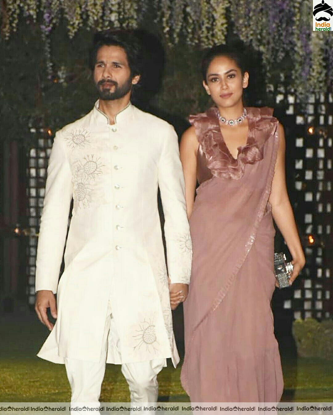 Shahid Kapoor spotted along with his wife Mira Rajput at a wedding in Mumbai