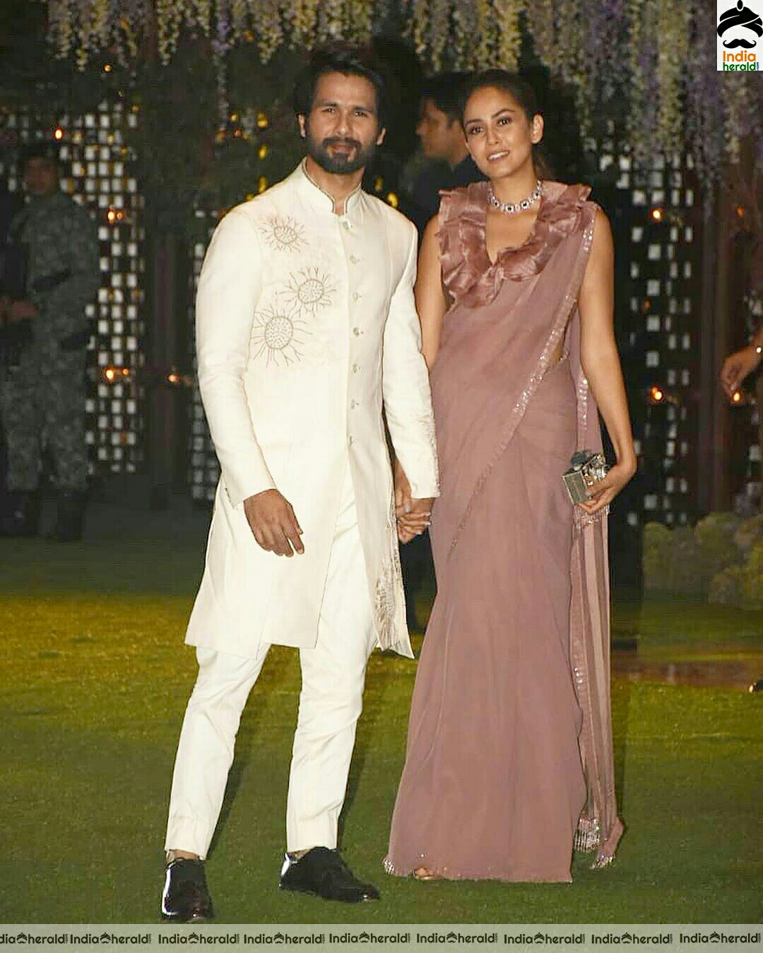 Shahid Kapoor spotted along with his wife Mira Rajput at a wedding in Mumbai