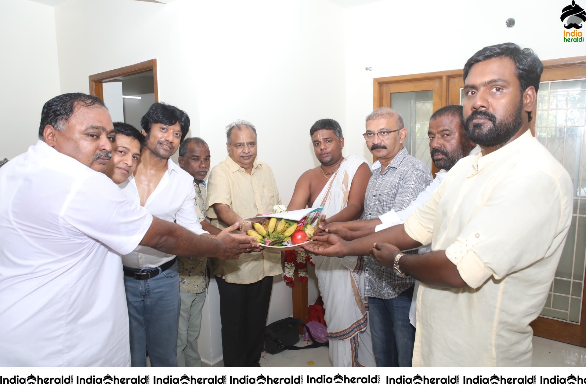 SJ Surya And Director Radha Mohan Movie Pooja Stills