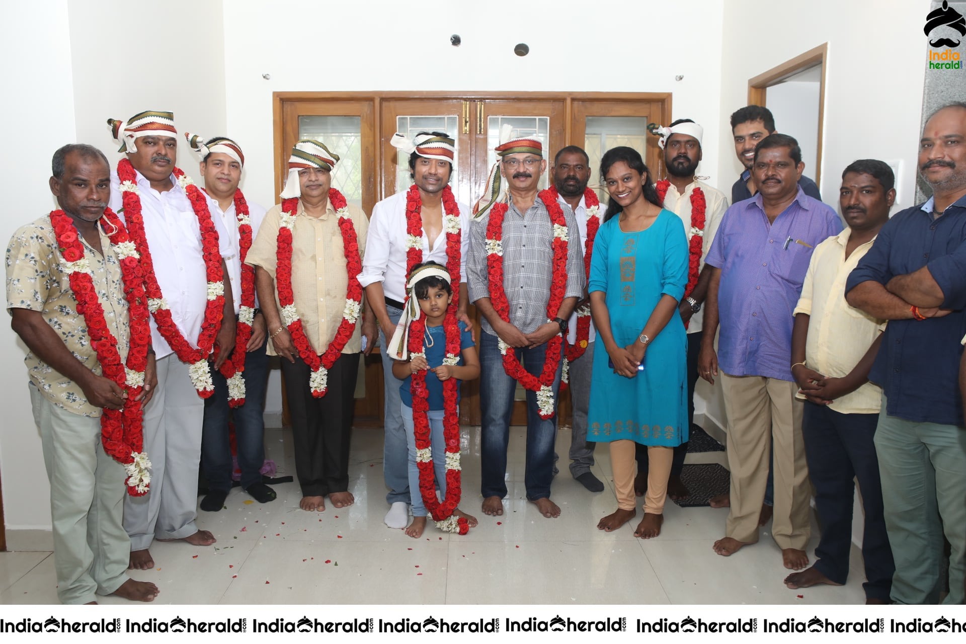 SJ Surya And Director Radha Mohan Movie Pooja Stills