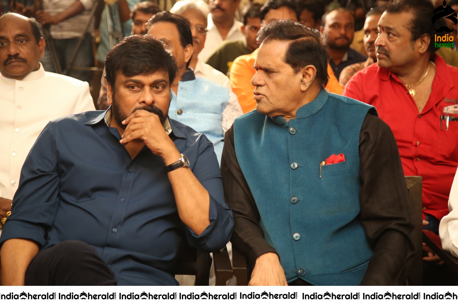 Some Candid Clicks of Actor Chiranjeevi during MAA 2020 launch Set 1