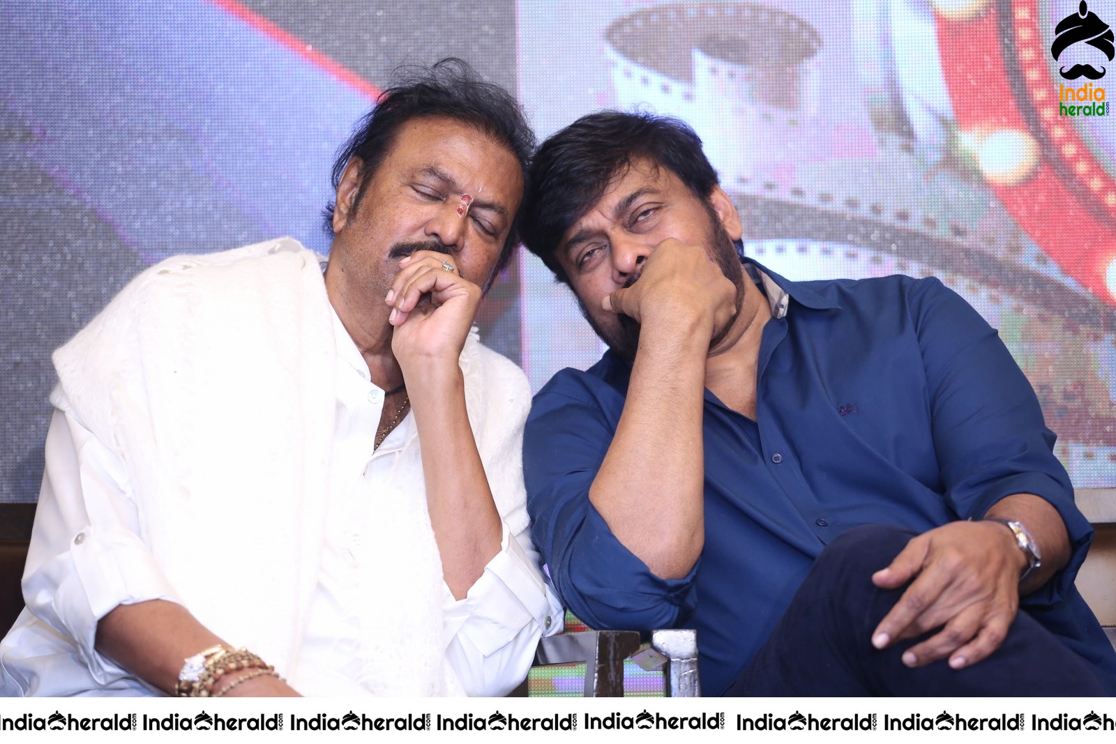 Some Candid Clicks of Actor Chiranjeevi during MAA 2020 launch Set 2
