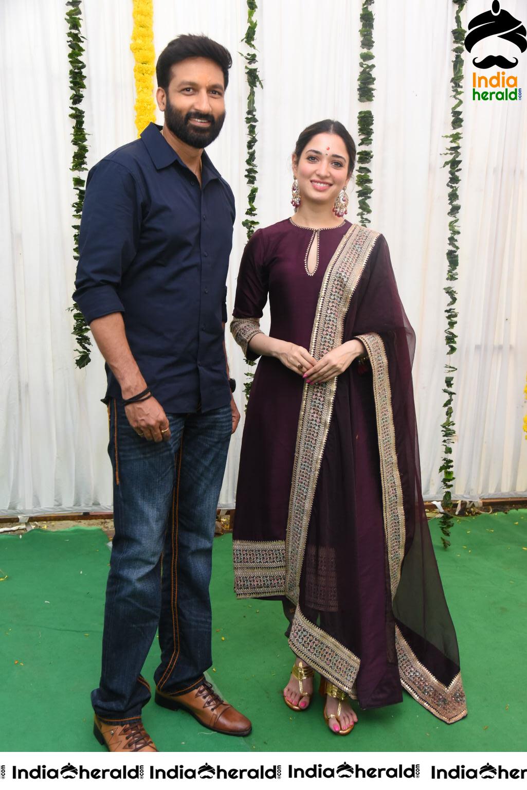 Stylish Actor Gopichand seen with an Elegant Tamannah