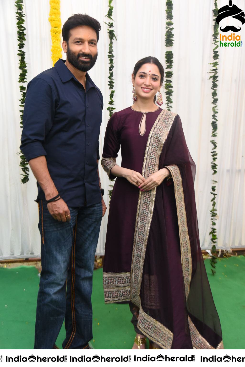 Stylish Actor Gopichand seen with an Elegant Tamannah