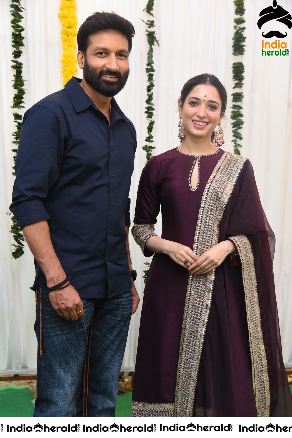 Stylish Actor Gopichand seen with an Elegant Tamannah