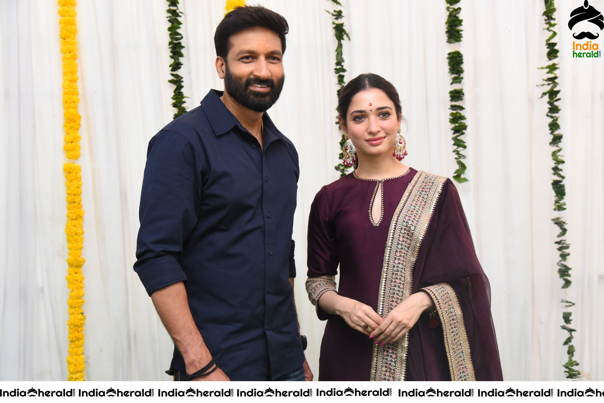 Stylish Actor Gopichand seen with an Elegant Tamannah