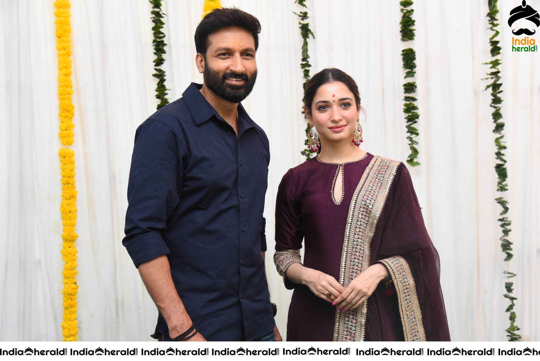 Stylish Actor Gopichand seen with an Elegant Tamannah