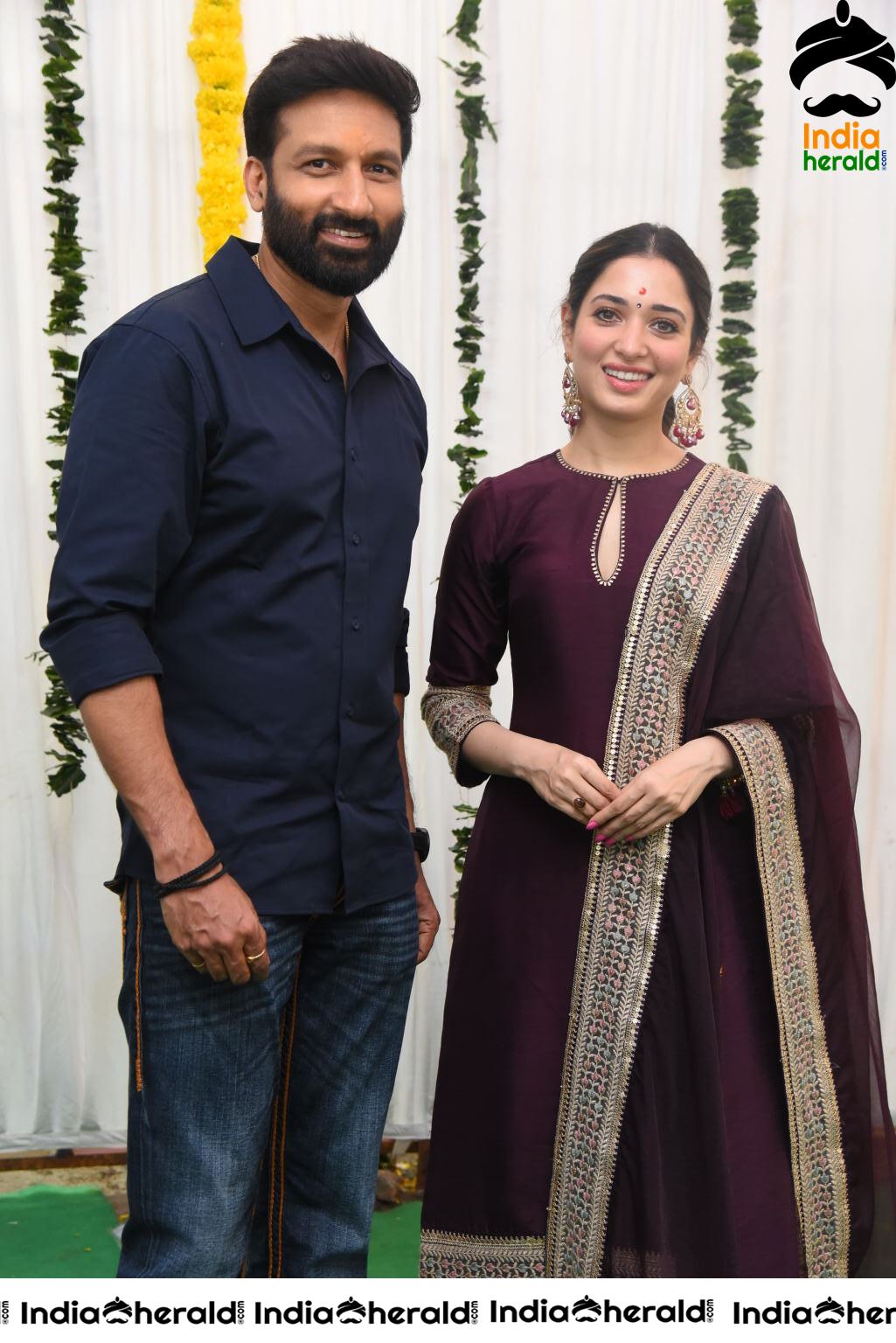 Stylish Actor Gopichand seen with an Elegant Tamannah