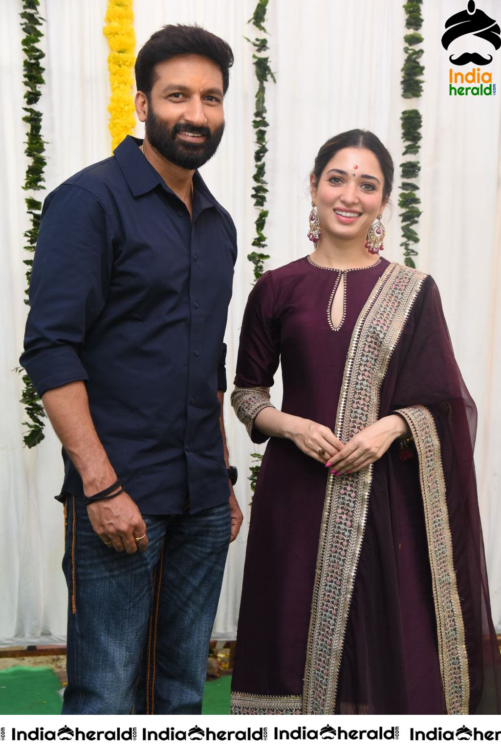 Stylish Actor Gopichand seen with an Elegant Tamannah