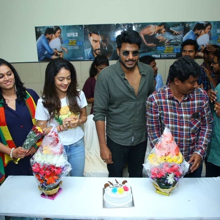 Sundeep Kishan And Anya Singh Visit Theatre And Distribute Tickets