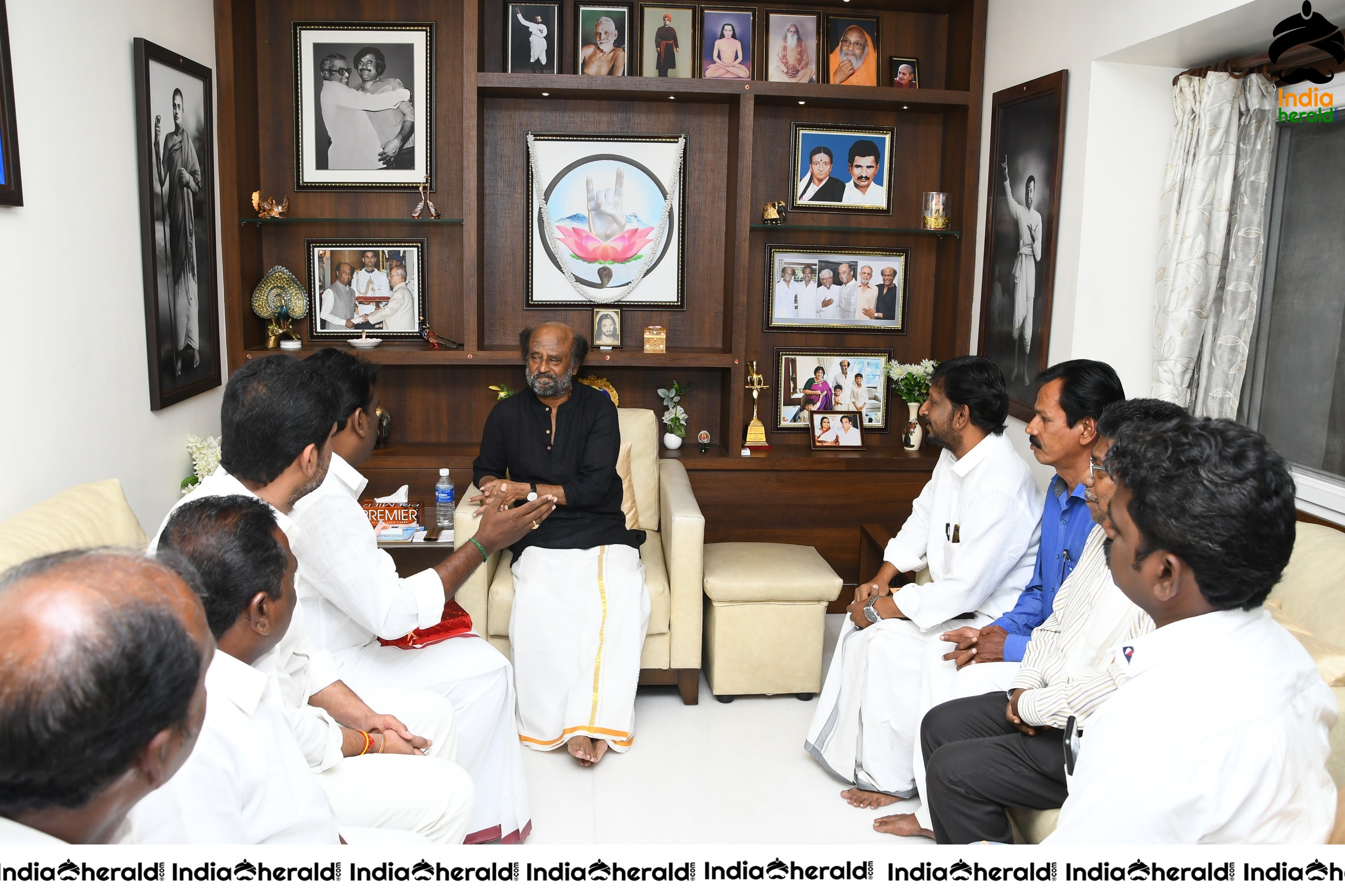 Super Star Rajini distribute Free Homes to the people who lost everything in Gaja Cyclone Set 1