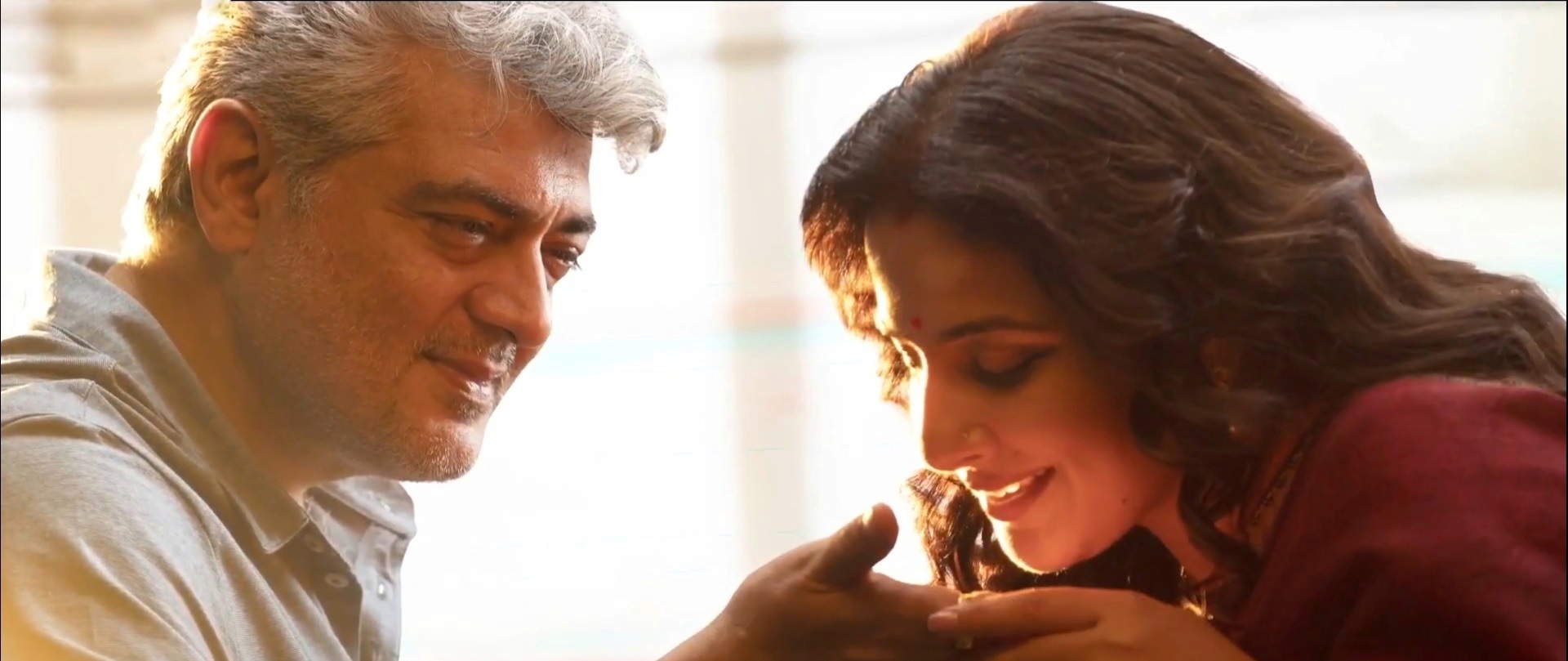 Thala Ajith And Vidya Balan Romantic Stills From Nerkonda Paarvai Set 1