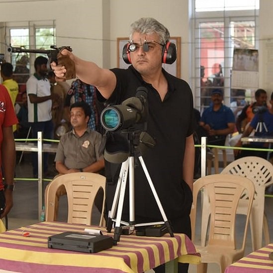 Thala Ajith At 45th TN State Shooting Championship Competition