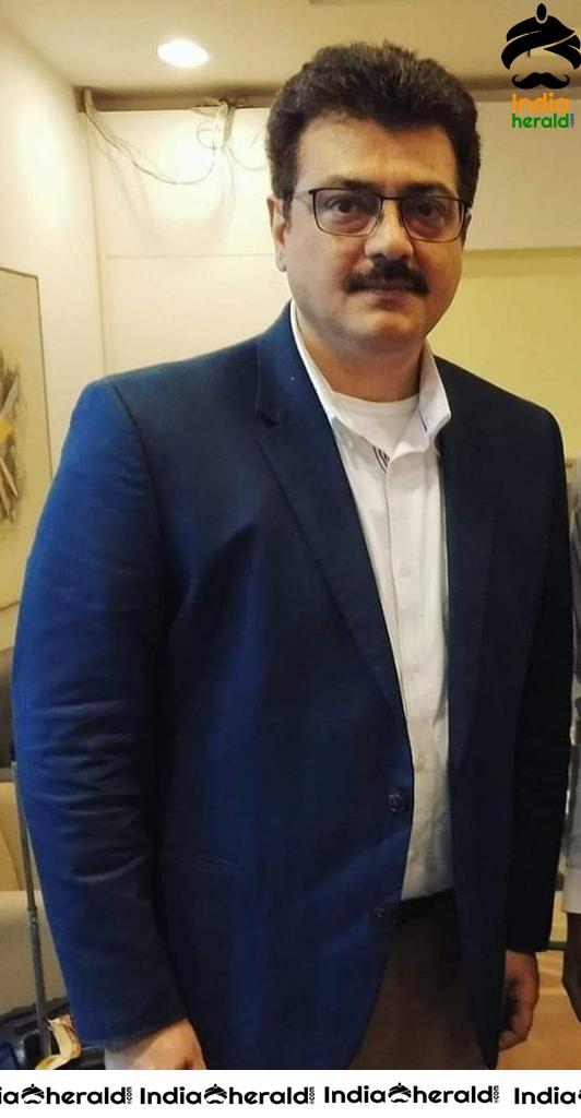 Thala Ajith Latest Photos in Black Hair
