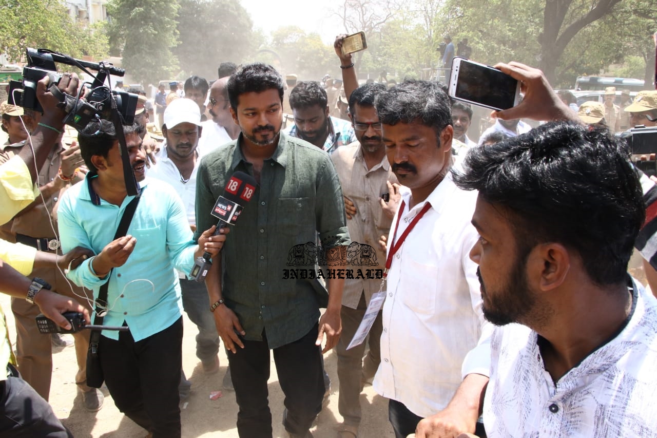 Thalapathy Vijay Exclusive HD Pictures From SIAA Election