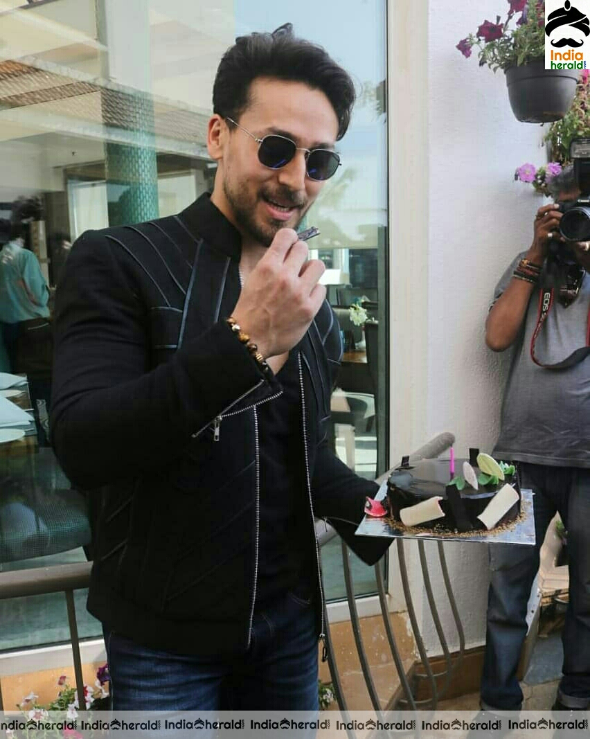 Tiger Shroff looking dashing at an event