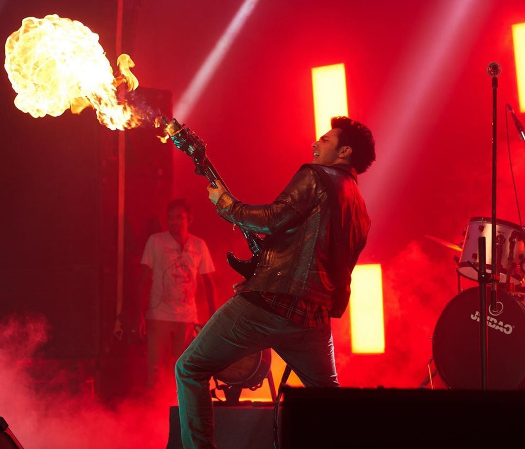 Varun Dhawan At A Live Concert Show