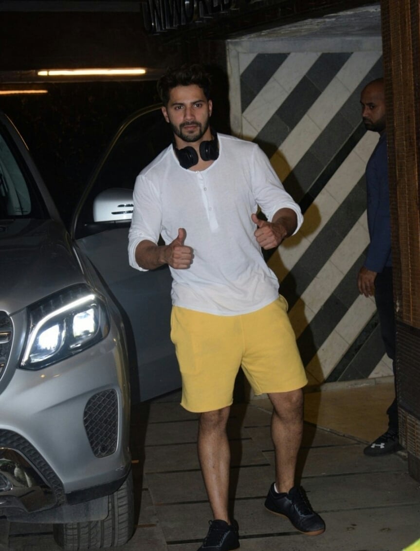 Varun Dhawan Seen At A Gym