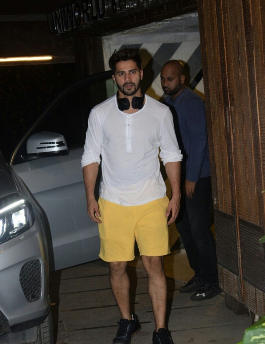 Varun Dhawan Seen At A Gym