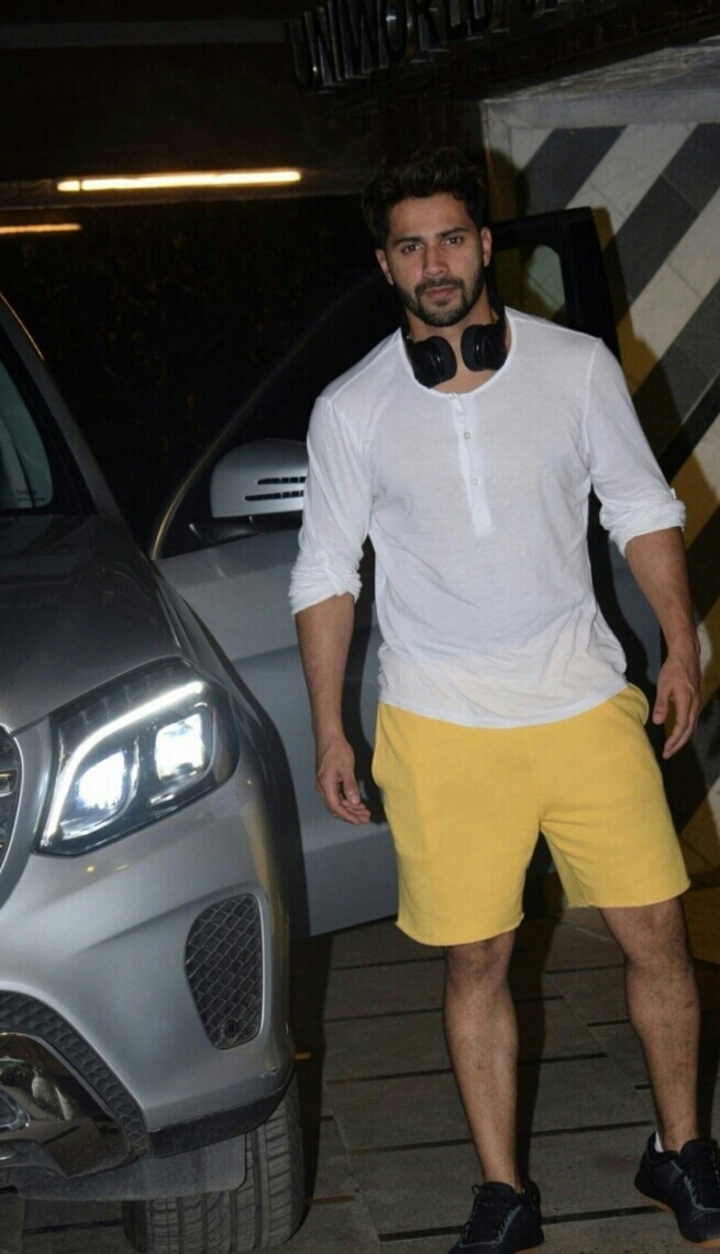 Varun Dhawan Seen At A Gym