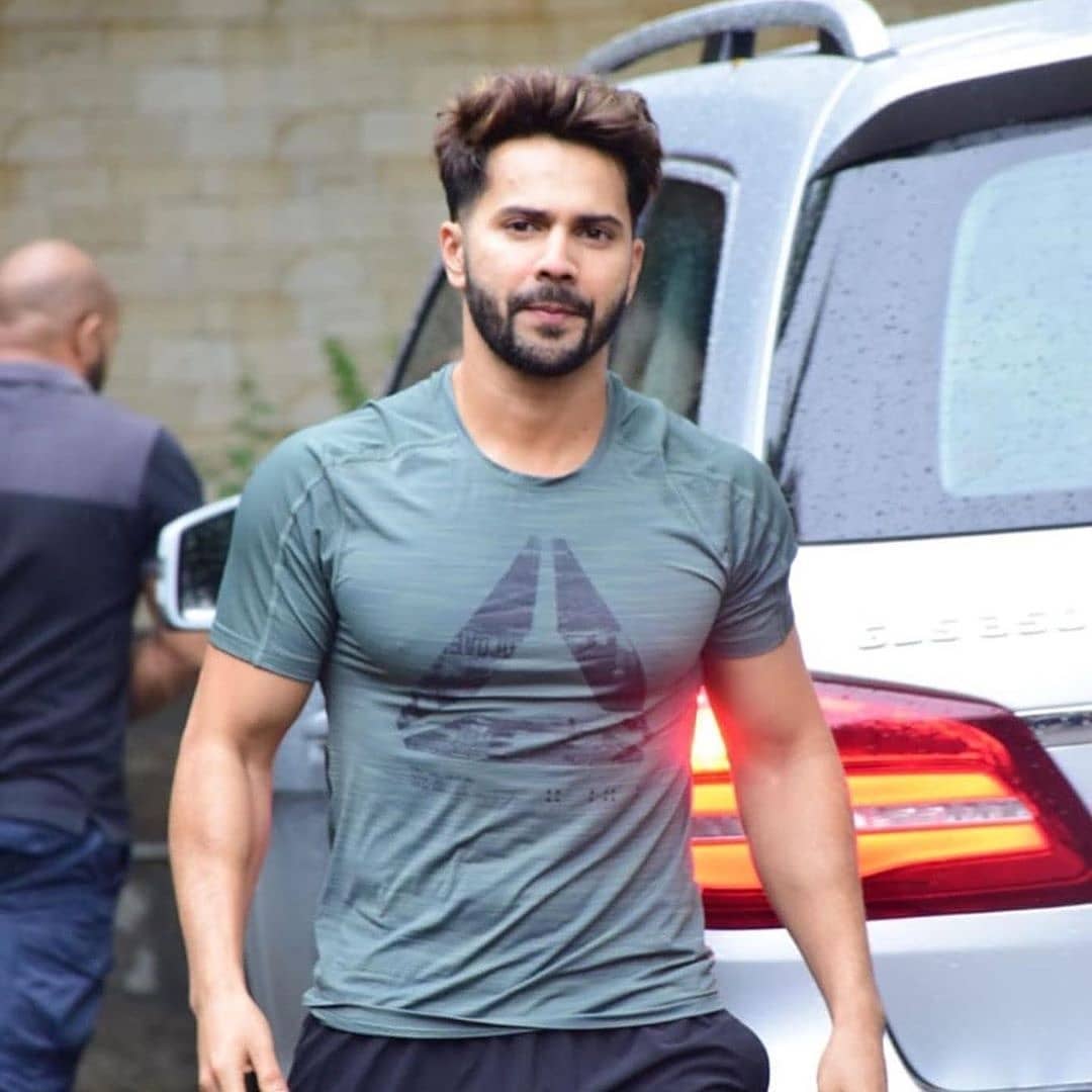 Varun Dhawan Seen At A Hotel By Night Time