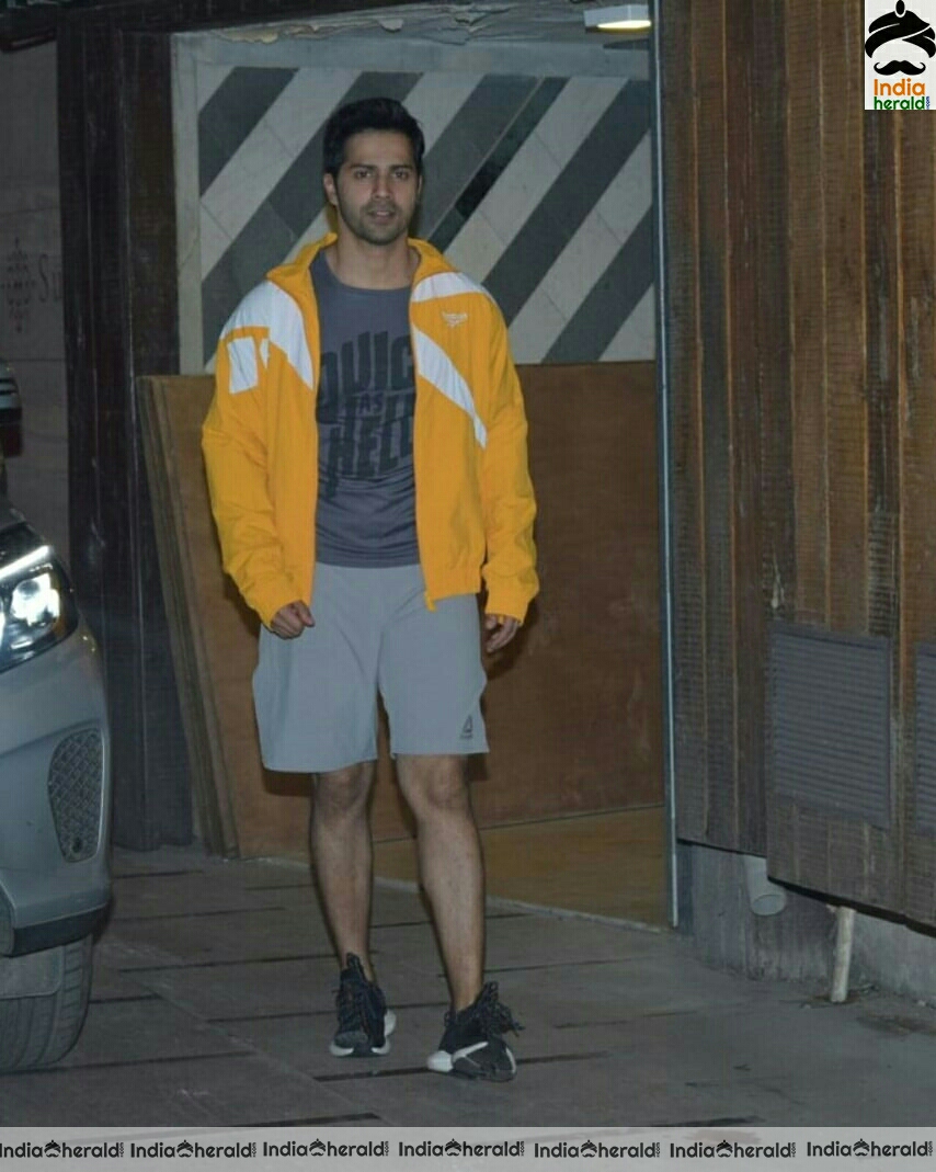 Varun Dhawan Spotted At Gym In Juhu