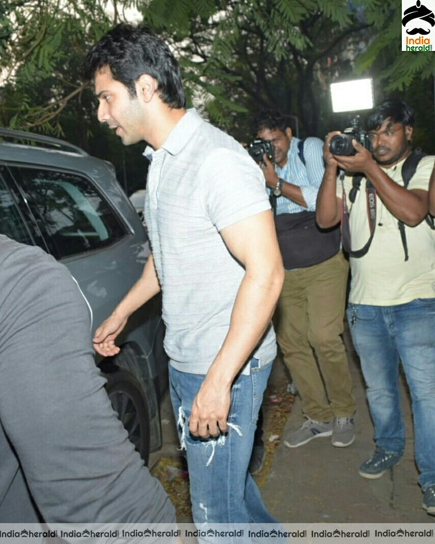 Varun Dhawan Spotted At His Office In Juhu