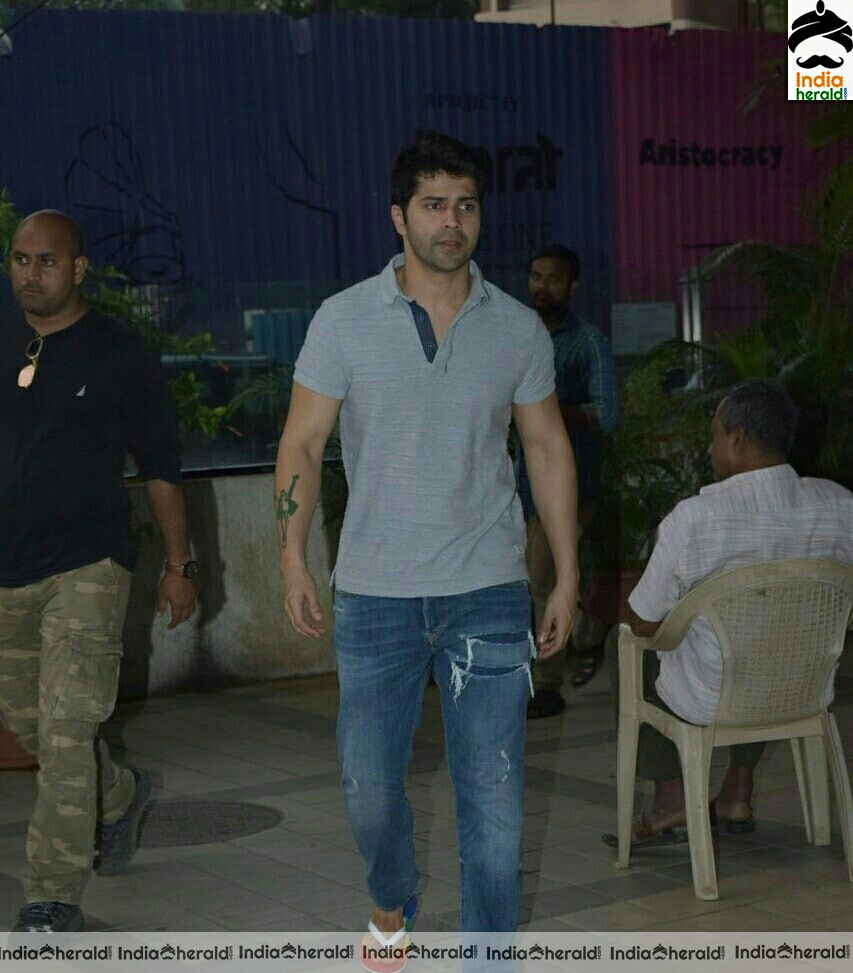 Varun Dhawan Spotted At His Office In Juhu