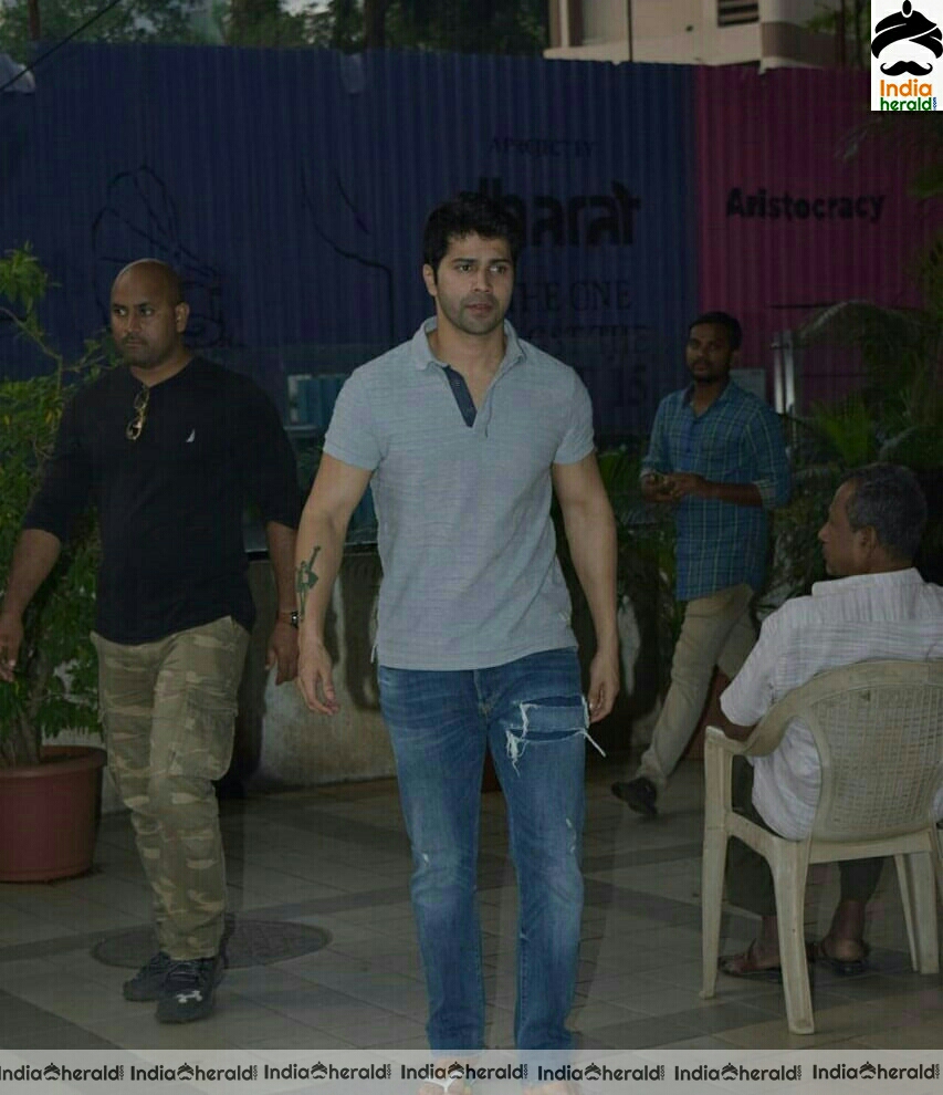 Varun Dhawan Spotted At His Office In Juhu