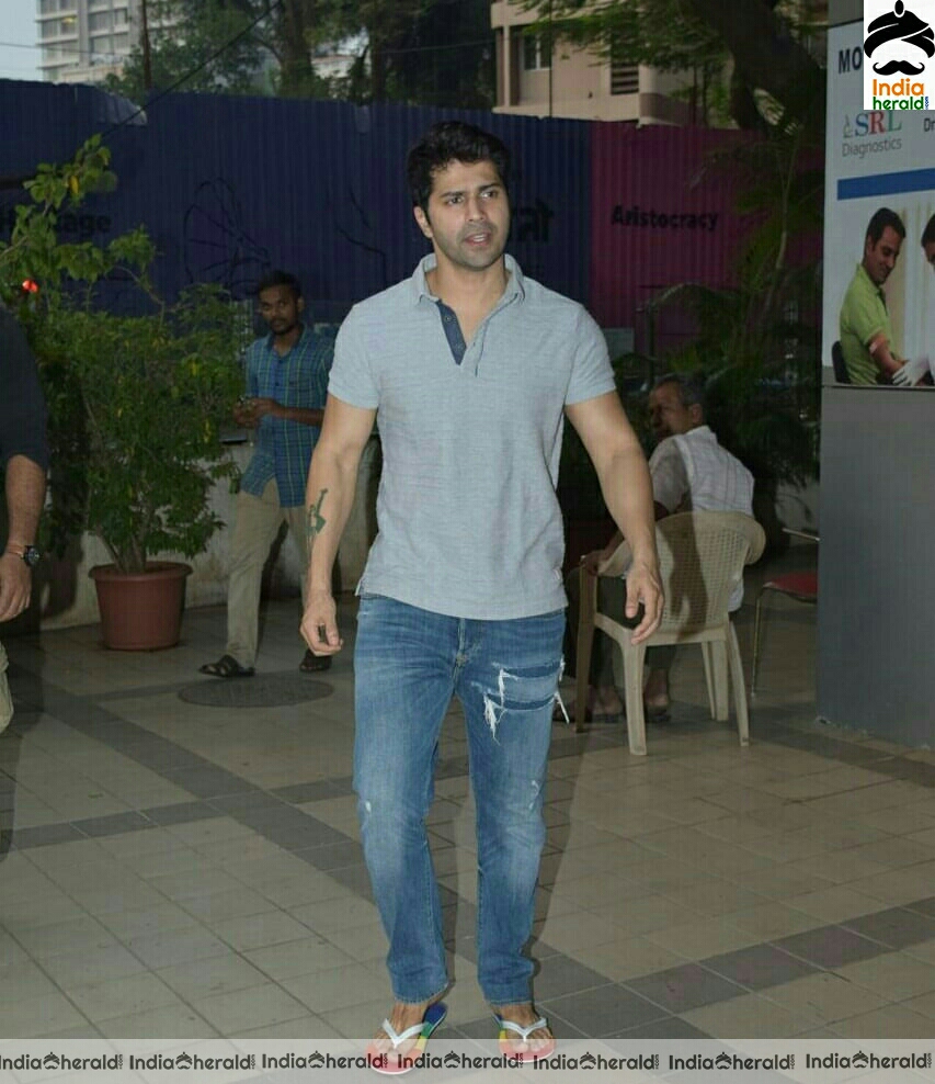 Varun Dhawan Spotted At His Office In Juhu