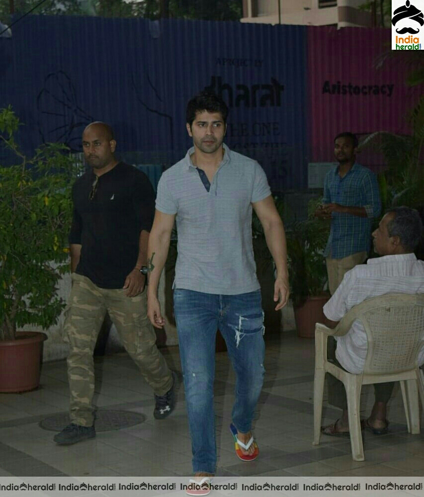 Varun Dhawan Spotted At His Office In Juhu