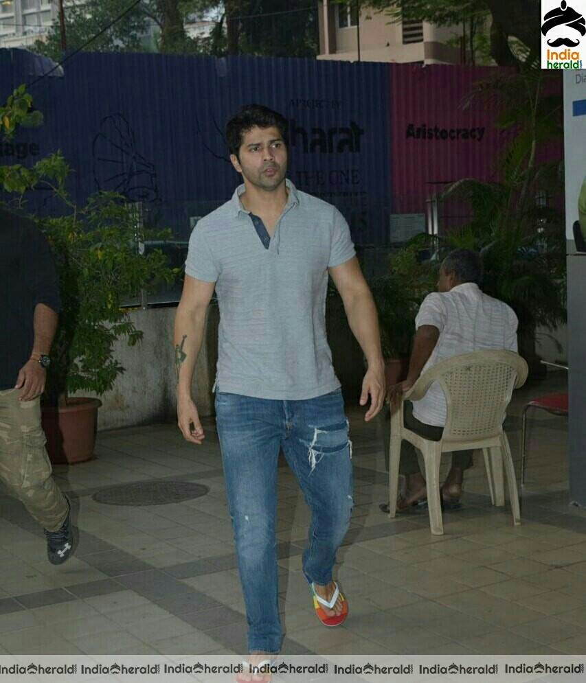 Varun Dhawan Spotted At His Office In Juhu