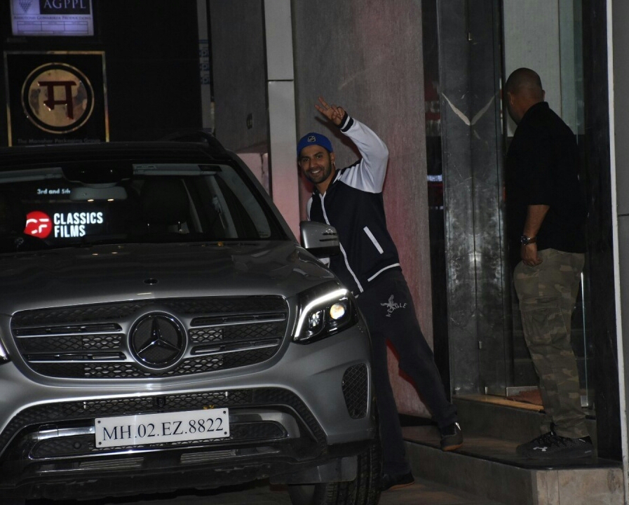 Varun Dhawan Spotted Outside In Andheri