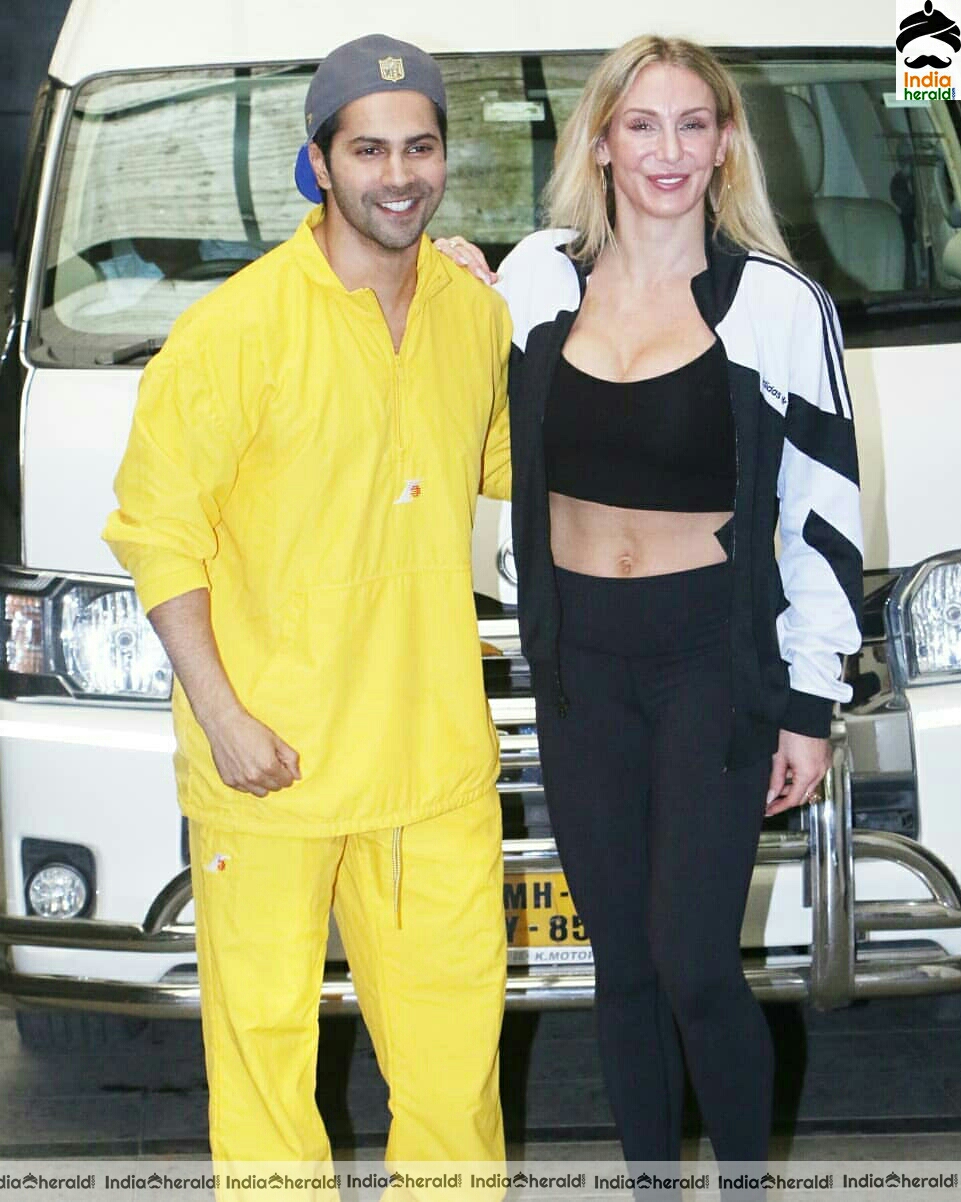 Varun Dhawan Spotted With International Wrestler Charlotte Flair In Mumbai