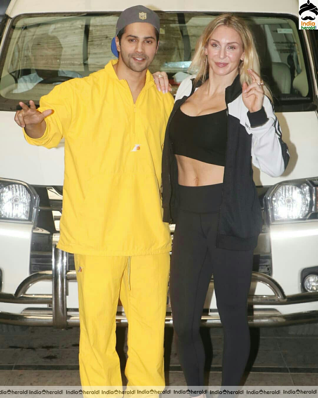 Varun Dhawan Spotted With International Wrestler Charlotte Flair In Mumbai