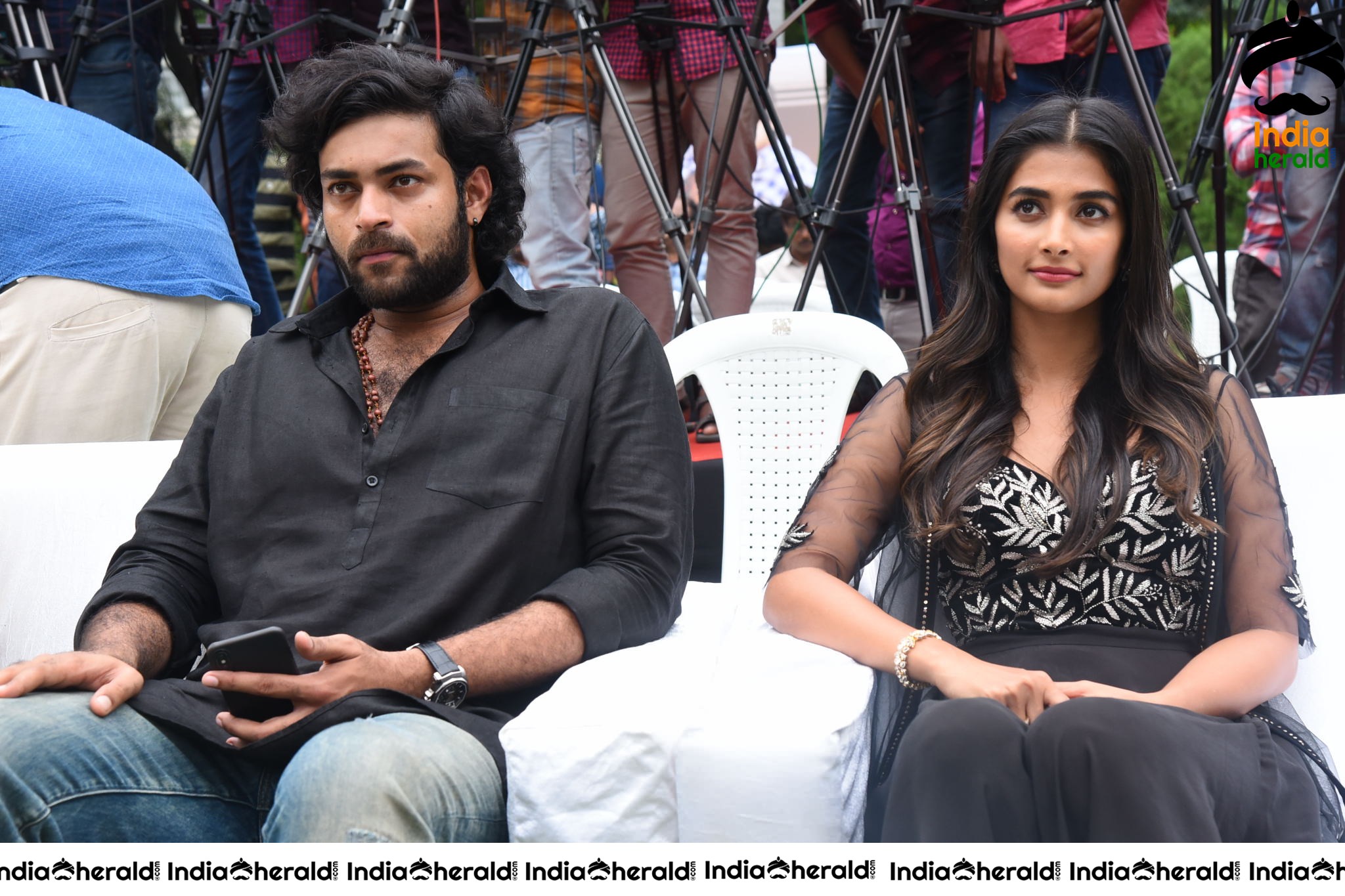 Varun Tej And Pooja Hegde Make A Lovely Pair In Black